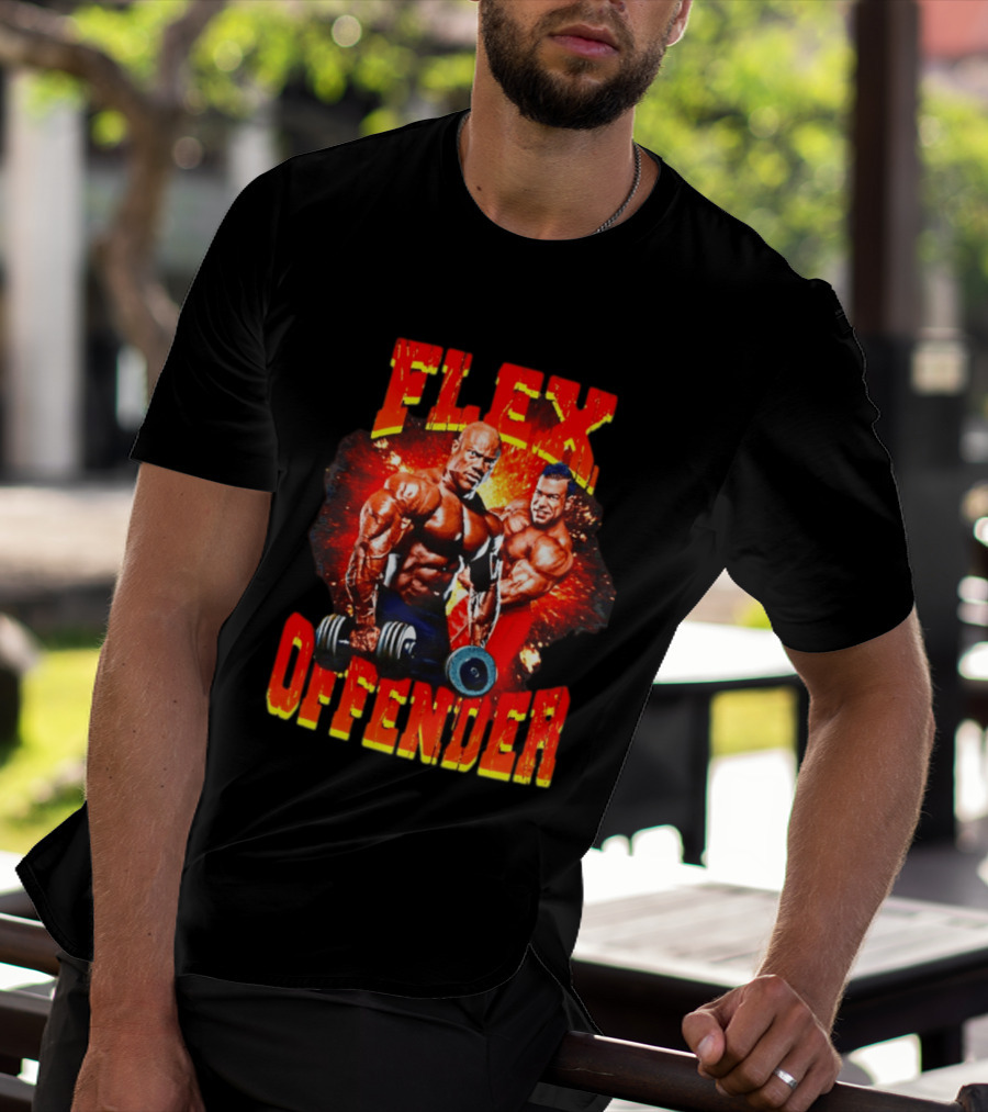Flex Offender Bodybuilders With Dumbbells Explosion T-Shirt