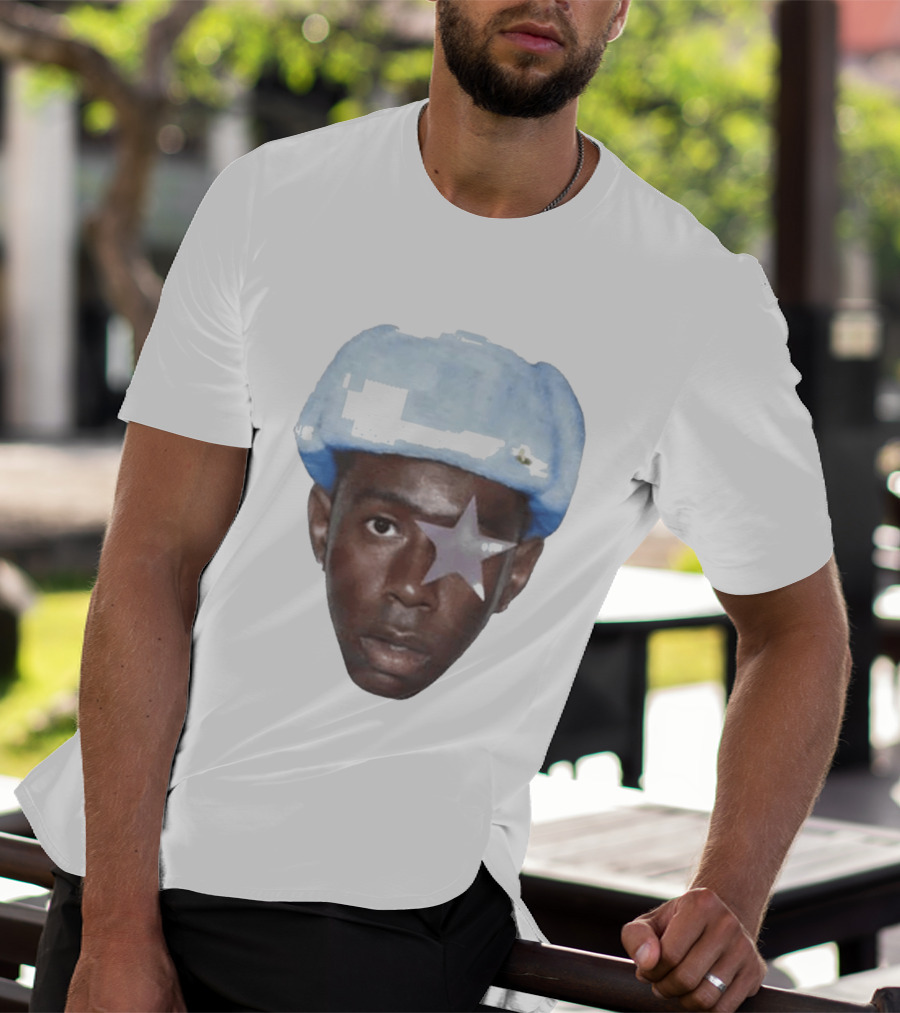 Tyler The Creator Starboy Surreal Blue Hat Star Eye T-Shirt
