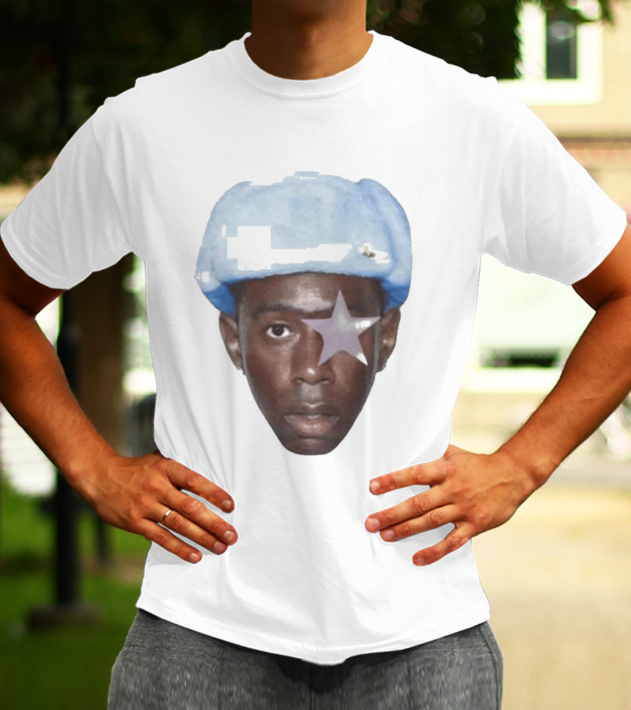 Tyler The Creator Starboy Surreal Blue Hat Star Eye T-Shirt