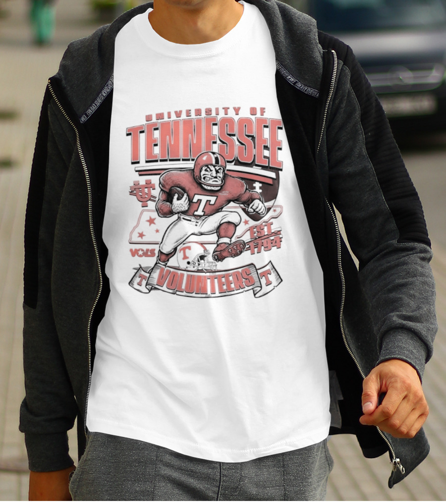 University Of Tennessee Volunteers Football Est 1794 Player T-Shirt