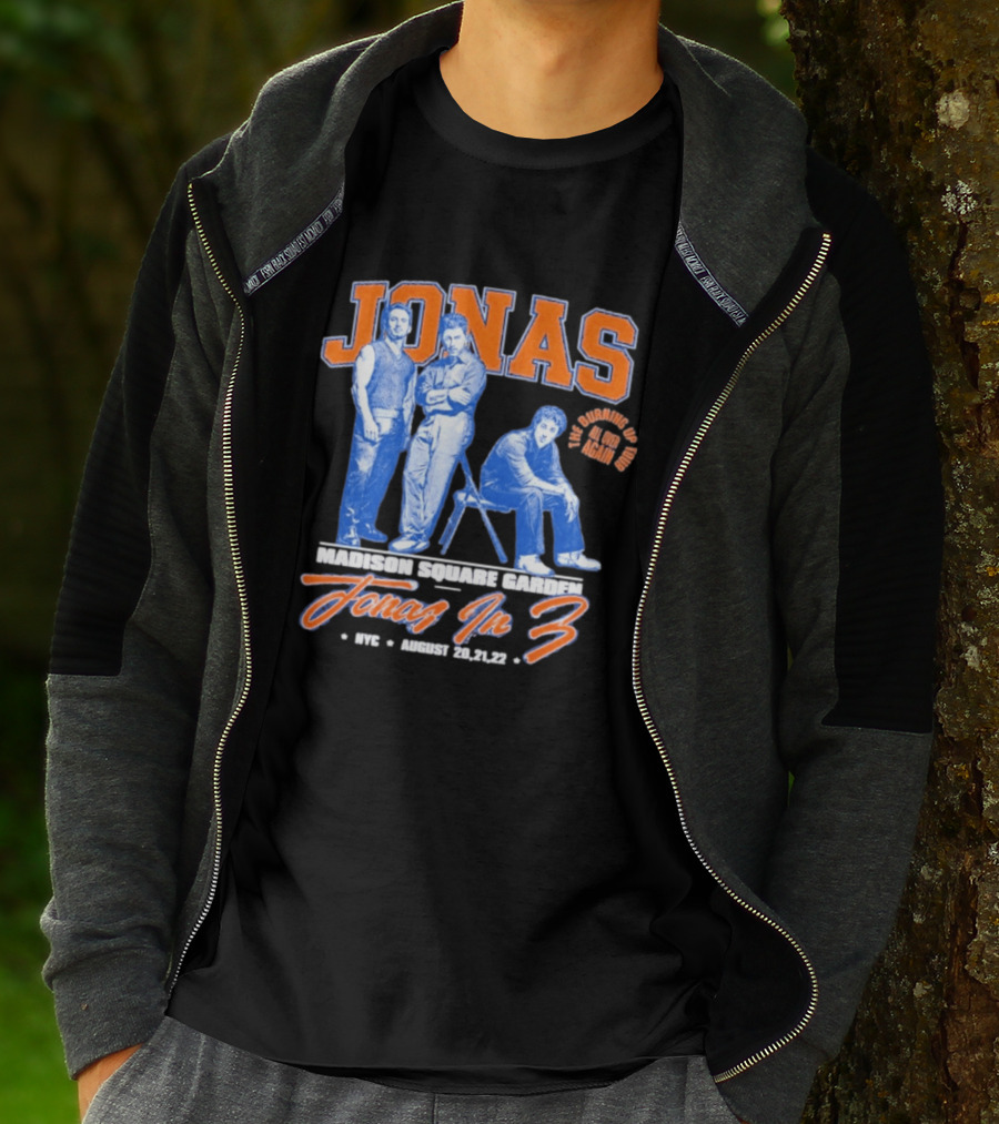 Jonas Brothers Madison Square Garden NYC Jonas In 3 August 20 21 22 T-Shirt
