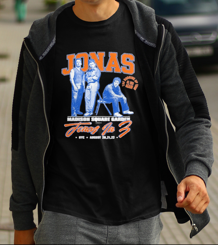Jonas Brothers Madison Square Garden NYC Jonas In 3 August 20 21 22 T-Shirt