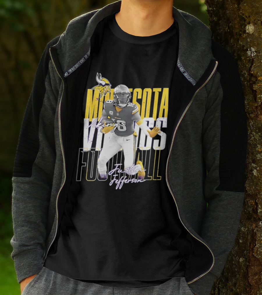 Minnesota Vikings Football Legends Justin Jefferson Iconic 18 T-Shirt
