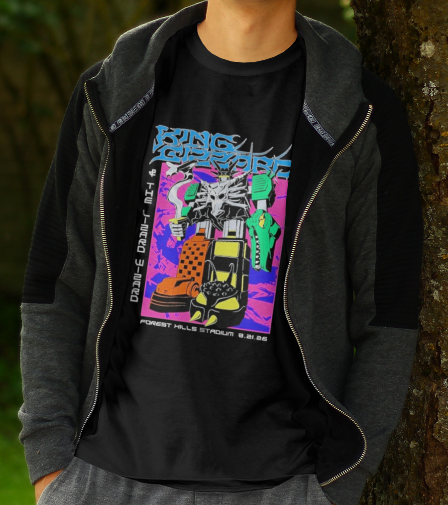 King Gizzard And The Lizard Wizard Forest Hills NY Night 2 August 21 2026 Stadium Show T-Shirt