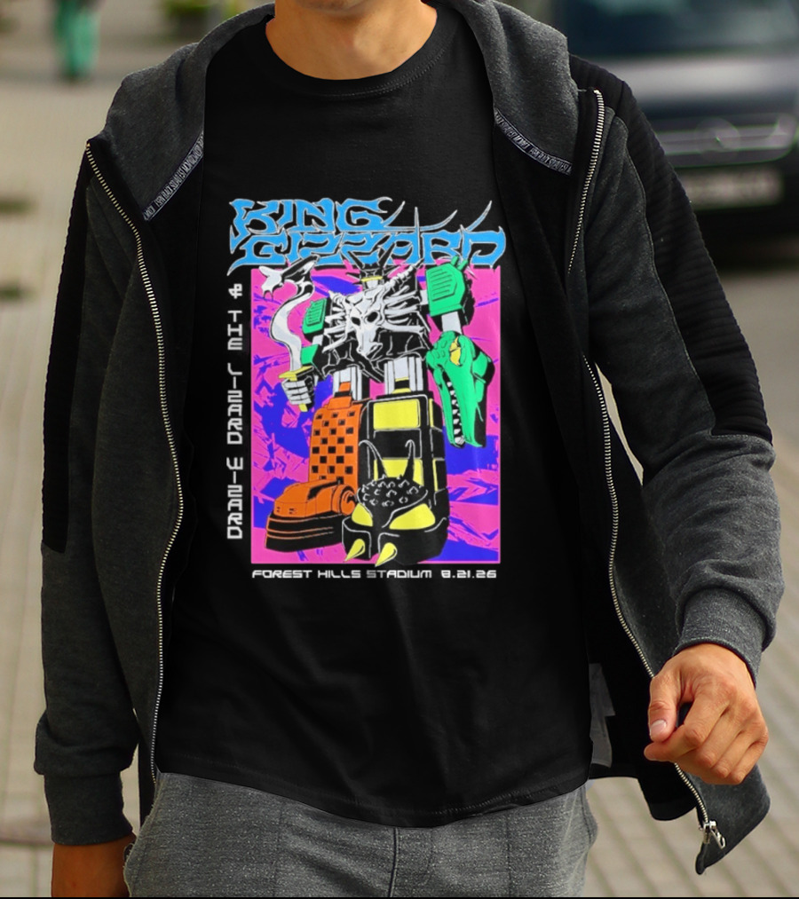 King Gizzard And The Lizard Wizard Forest Hills NY Night 2 August 21 2026 Stadium Show T-Shirt