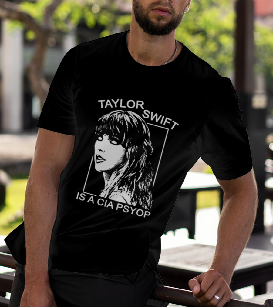 Kirk Hammett Wearing Taylor Swift Is A CIA Psyop T-Shirt