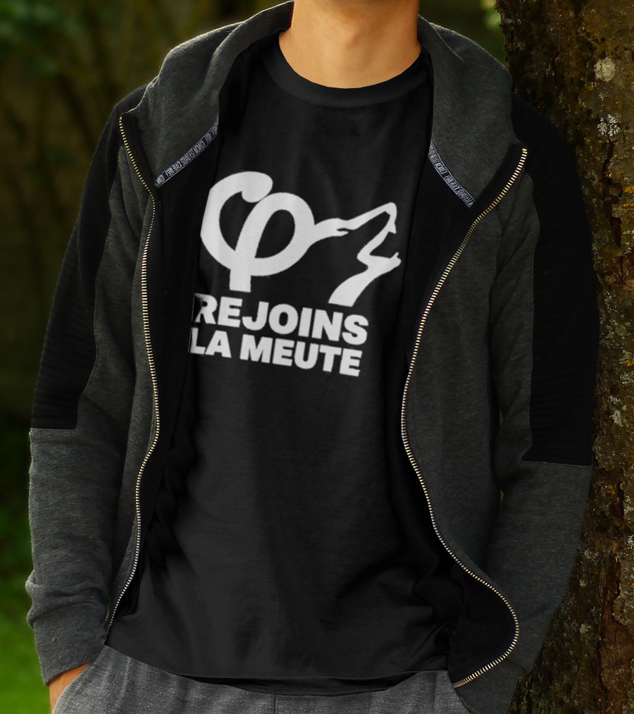 Rejoins La Meute Wolf Call Bold White T-Shirt