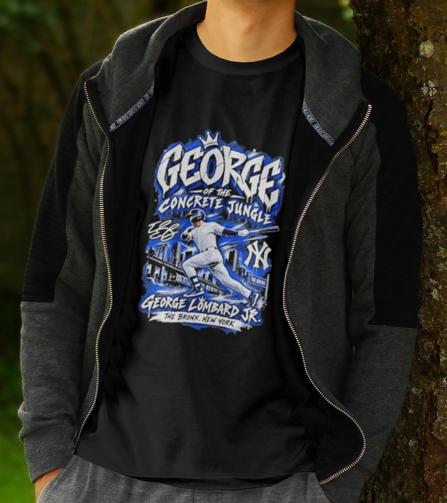 George Of The Concrete Jungle New York Baseball The Bronx George Lombard Jr. T-Shirt