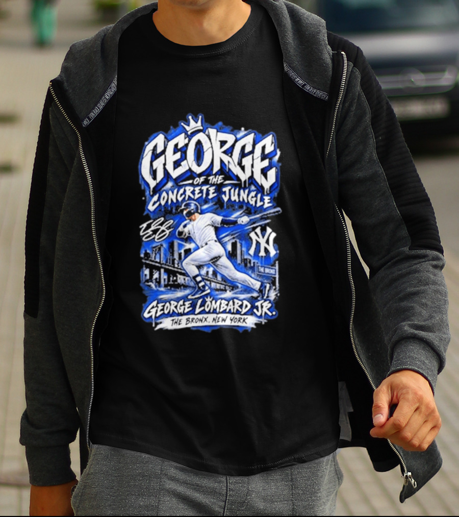 George Of The Concrete Jungle New York Baseball The Bronx George Lombard Jr. T-Shirt