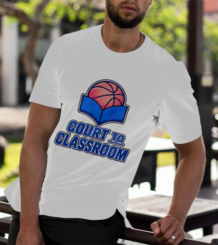 Morez Johnson Jr Court To Classroom Basketball And Education T-Shirt