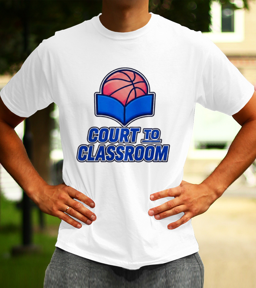 Morez Johnson Jr Court To Classroom Basketball And Education T-Shirt