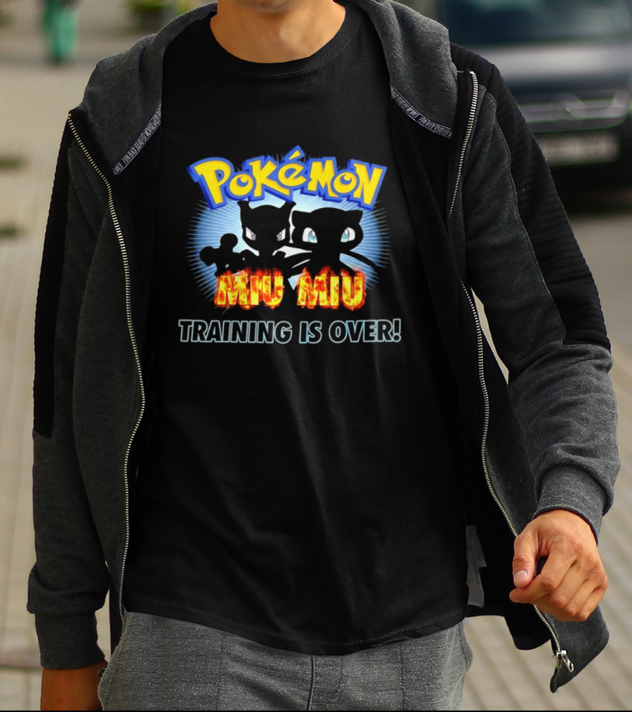 Pokémon Miu Miu Training Is Over Iconic Characters Fire T-Shirt