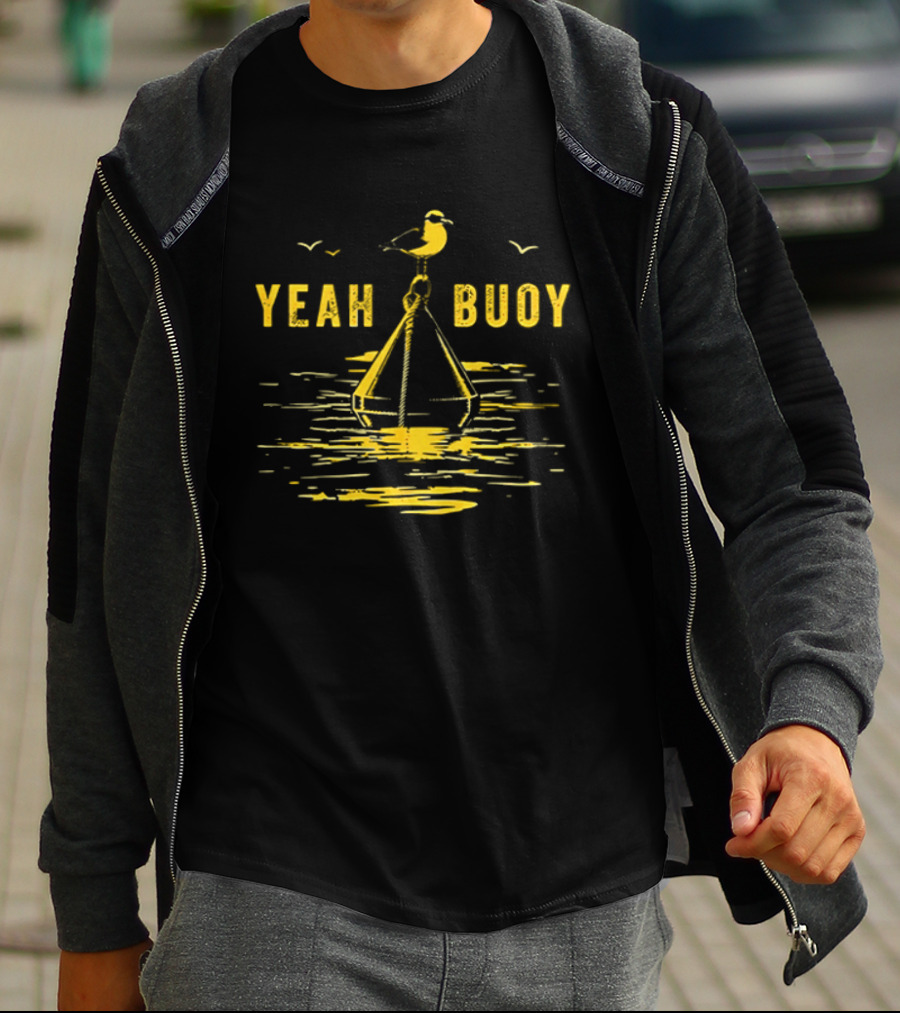 Yeah Buoy Seagull On A Buoy Ocean T-Shirt