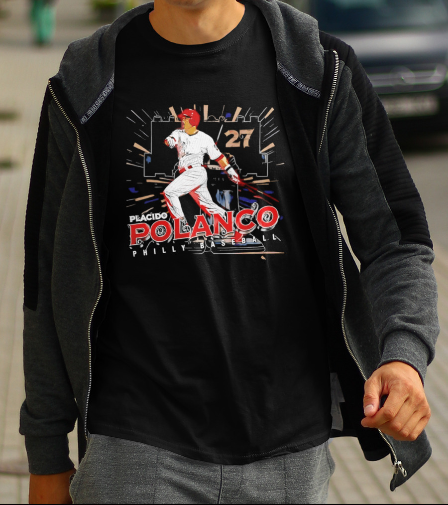 Placido Polanco 27 Philadelphia Phillies Baseball Player T-Shirt
