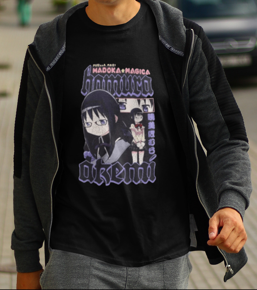 Puella Magi Madoka Magica Homura Akemi Anime T-Shirt