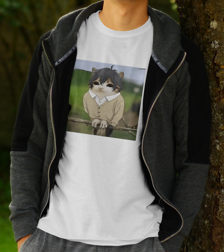 Horimeowls Miyamura Cat Owl Meme Anime Hybrid T-Shirt