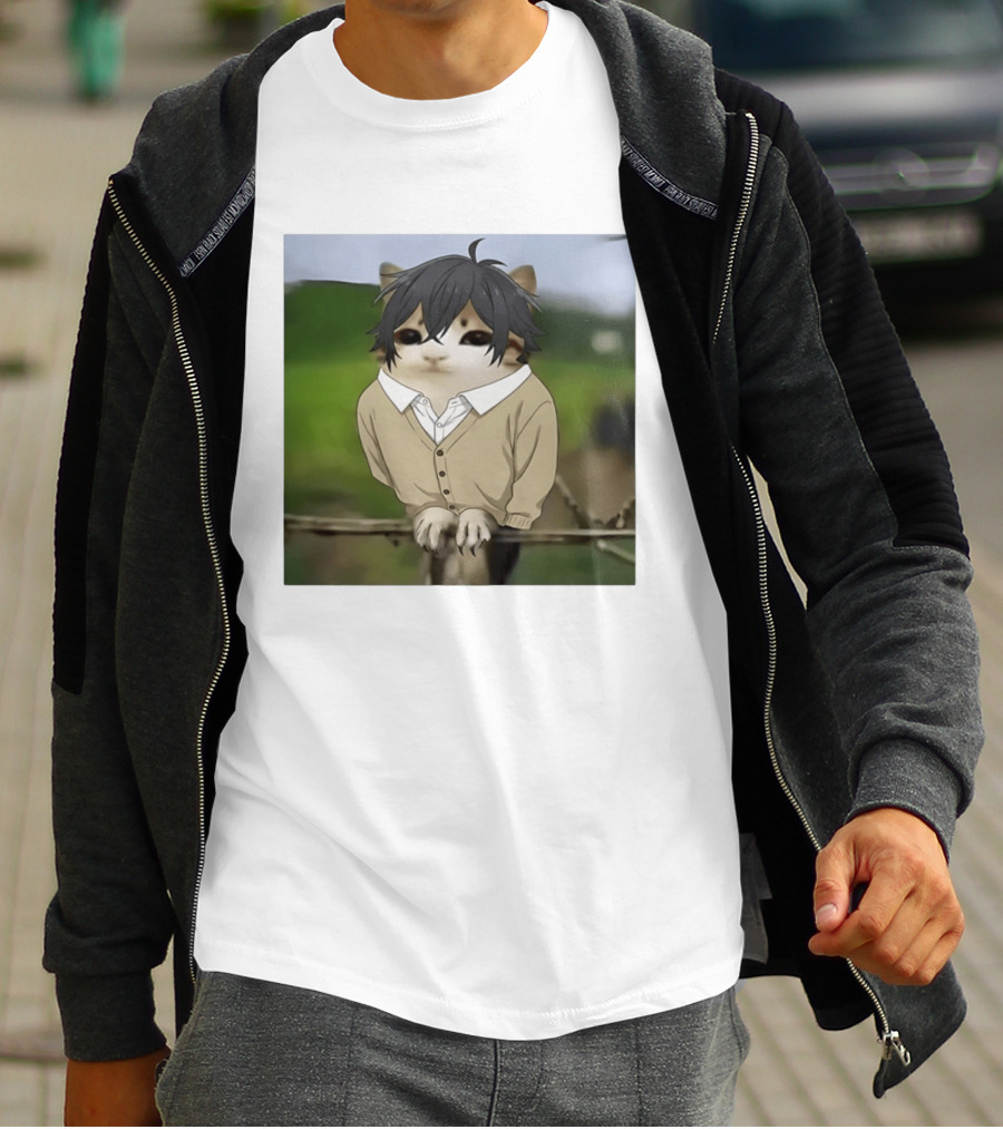 Horimeowls Miyamura Cat Owl Meme Anime Hybrid T-Shirt