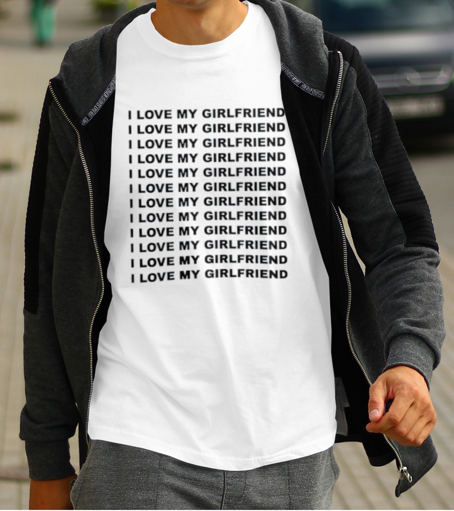 I Love My Girlfriend Repeated T-Shirt