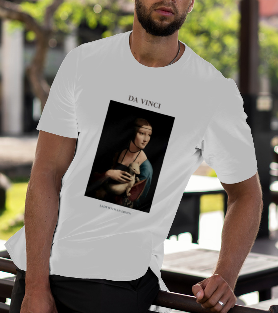 Lady With An Ermine Leonardo Da Vinci Painting Da Vinci T-Shirt