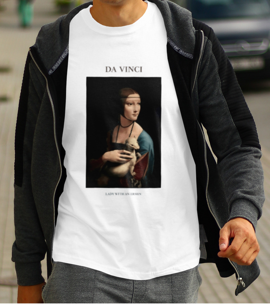 Lady With An Ermine Leonardo Da Vinci Painting Da Vinci T-Shirt
