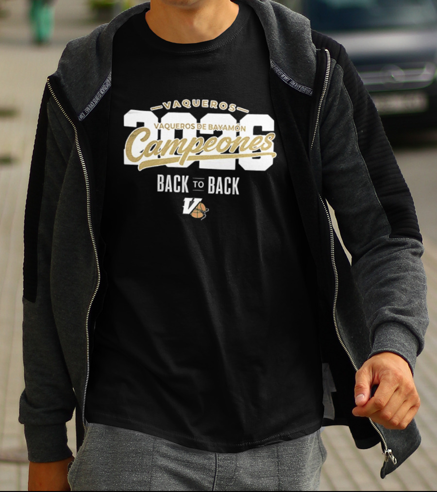 Vaqueros De Bayamon Campeones 2026 Back To Back T-Shirt
