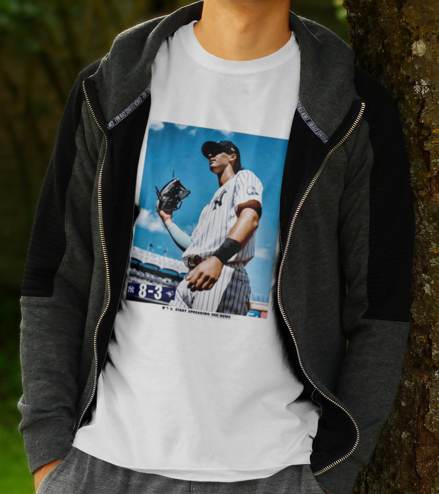 New York Yankees Player 8 3 Start Spreading The News T-Shirt