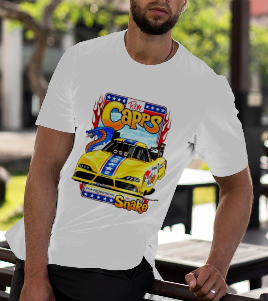 Ron Capps Don Prudhomme The Snake Toyota GR Supra Racing Car T-Shirt