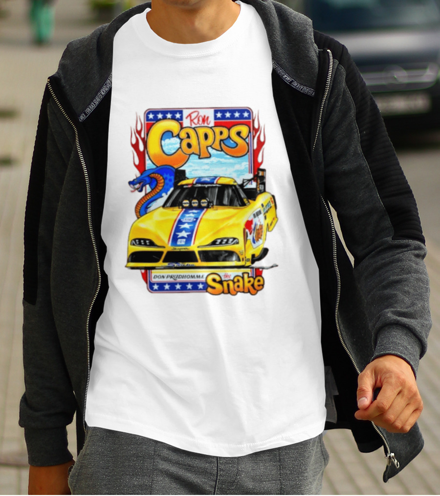 Ron Capps Don Prudhomme The Snake Toyota GR Supra Racing Car T-Shirt
