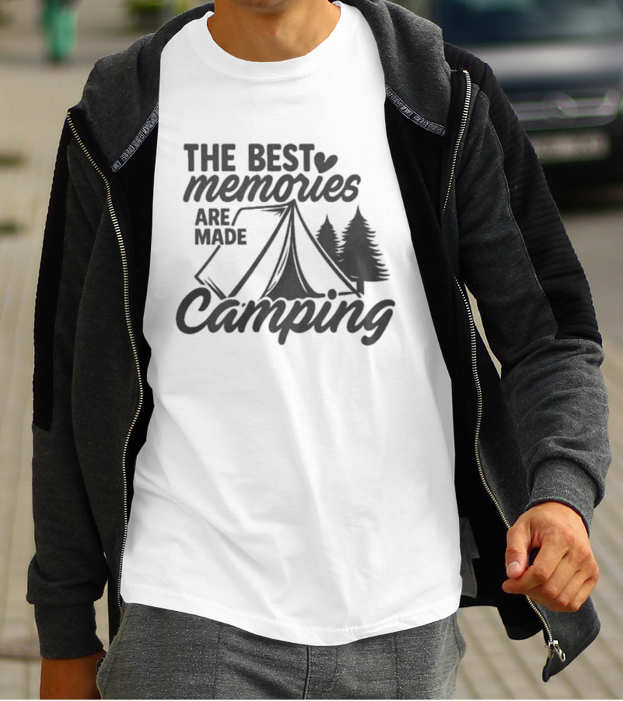 The Best Memories Are Made Camping Tent And Trees T-Shirt