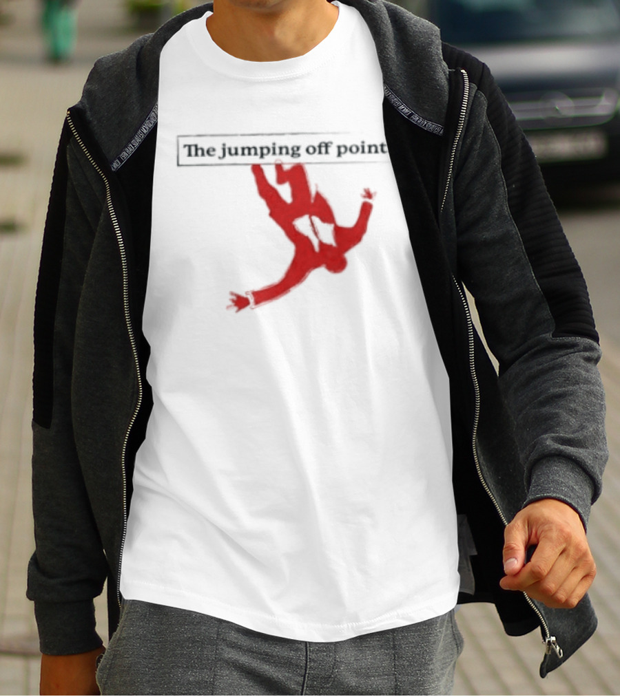 The Jumping Off Point Man Jump Off Minimalist T-Shirt