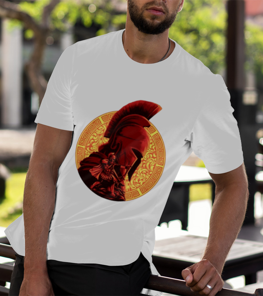The Odyssey Spartan Warrior Archer Greek Helmet Mythology Heroic T-Shirt