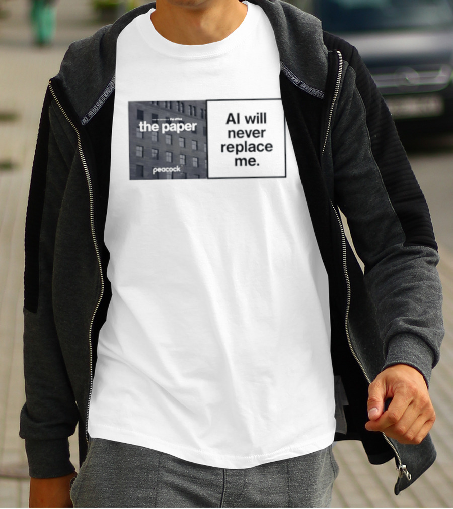 The Paper AI Will Never Replace Me T-Shirt