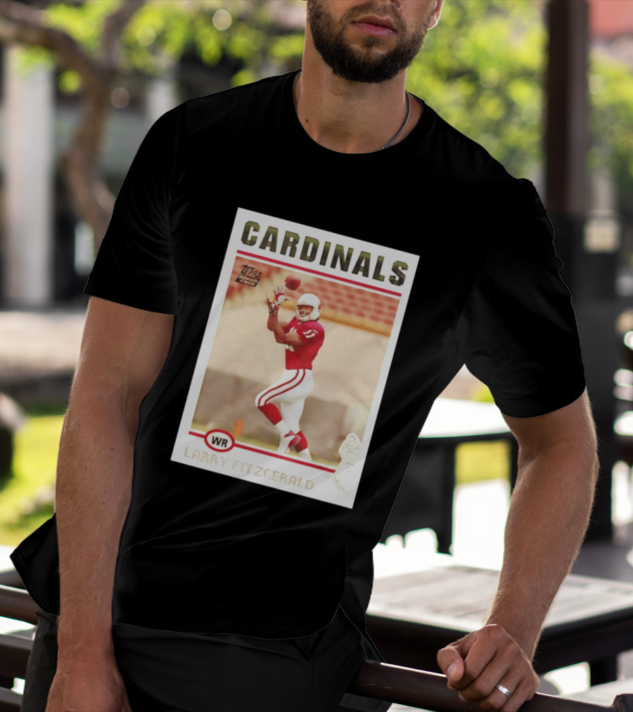 CARDINALS Larry Fitzgerald WR Topps Rookie Card T-Shirt