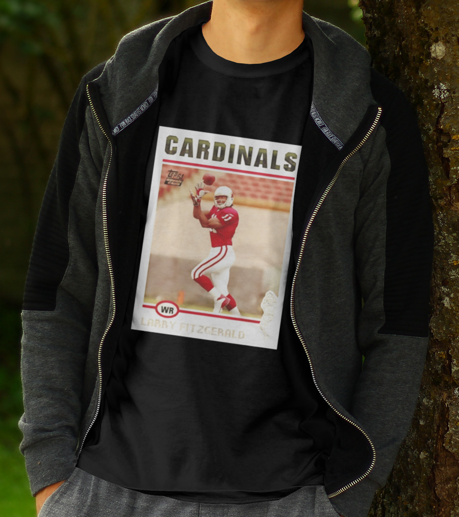 CARDINALS Larry Fitzgerald WR Topps Rookie Card T-Shirt
