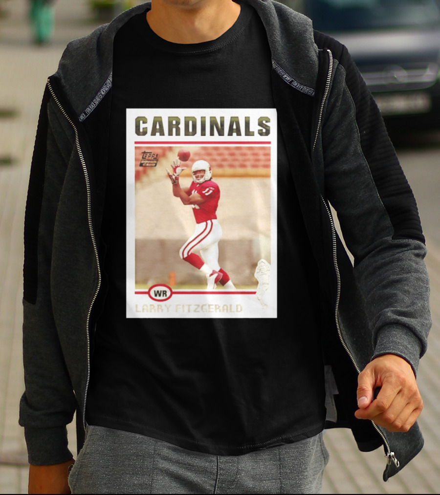 CARDINALS Larry Fitzgerald WR Topps Rookie Card T-Shirt