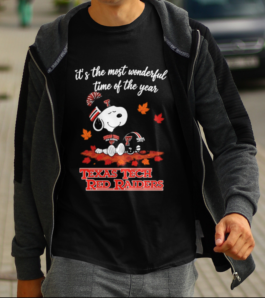 It's The Most Wonderful Time Of The Year Snoopy Texas Tech Red Raiders 2026 Halloween T-Shirt