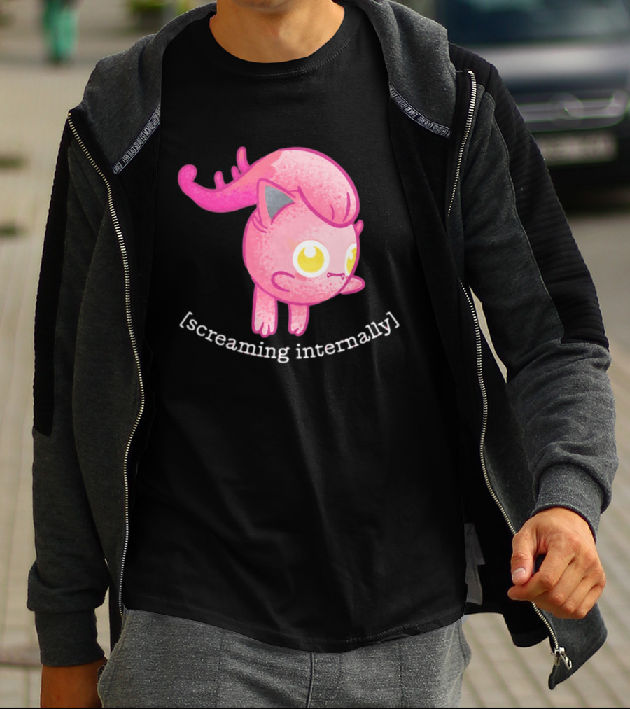 Jigglypuff Screaming Internally Pokemon Cute Expression T-Shirt