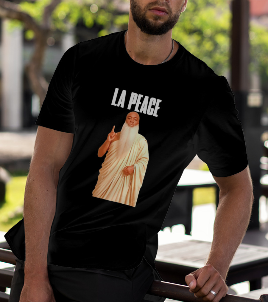 Kai Cenat La Peace Meme Togalike Robe And Beard T-Shirt
