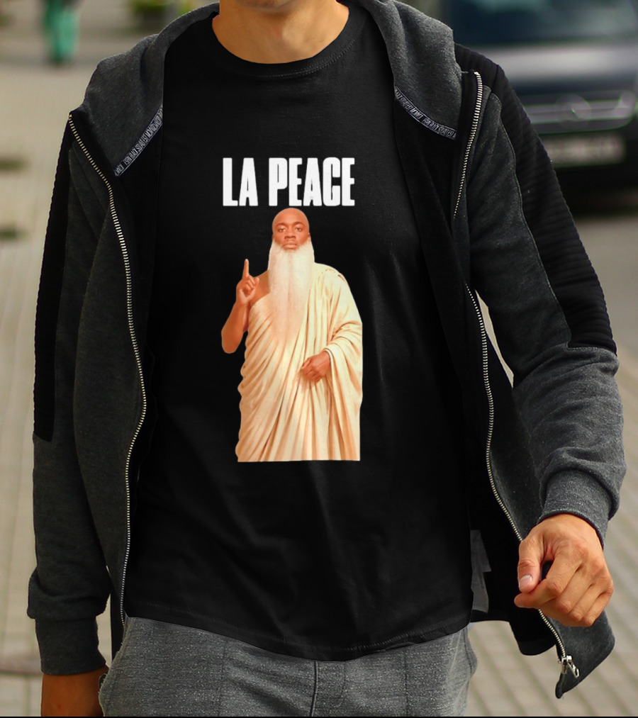 Kai Cenat La Peace Meme Togalike Robe And Beard T-Shirt