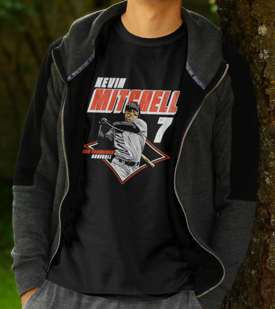 Kevin Mitchell 7 San Francisco Giants Baseball Diamond T-Shirt