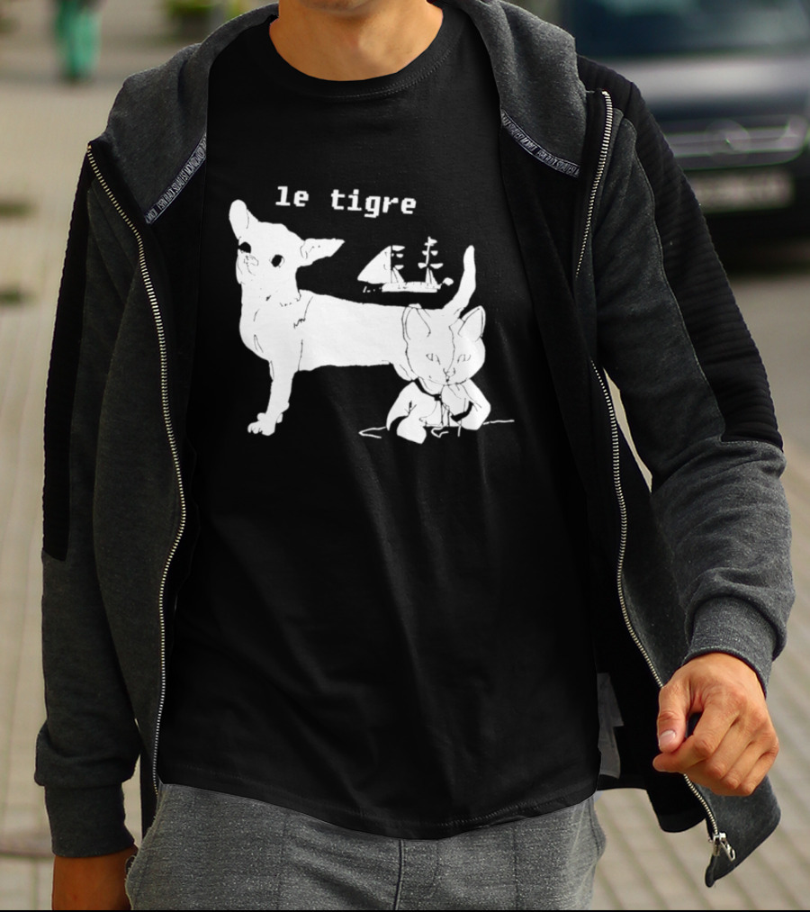Le Tigre Chihuahua Cat Ship Kathleen Hanna T-Shirt