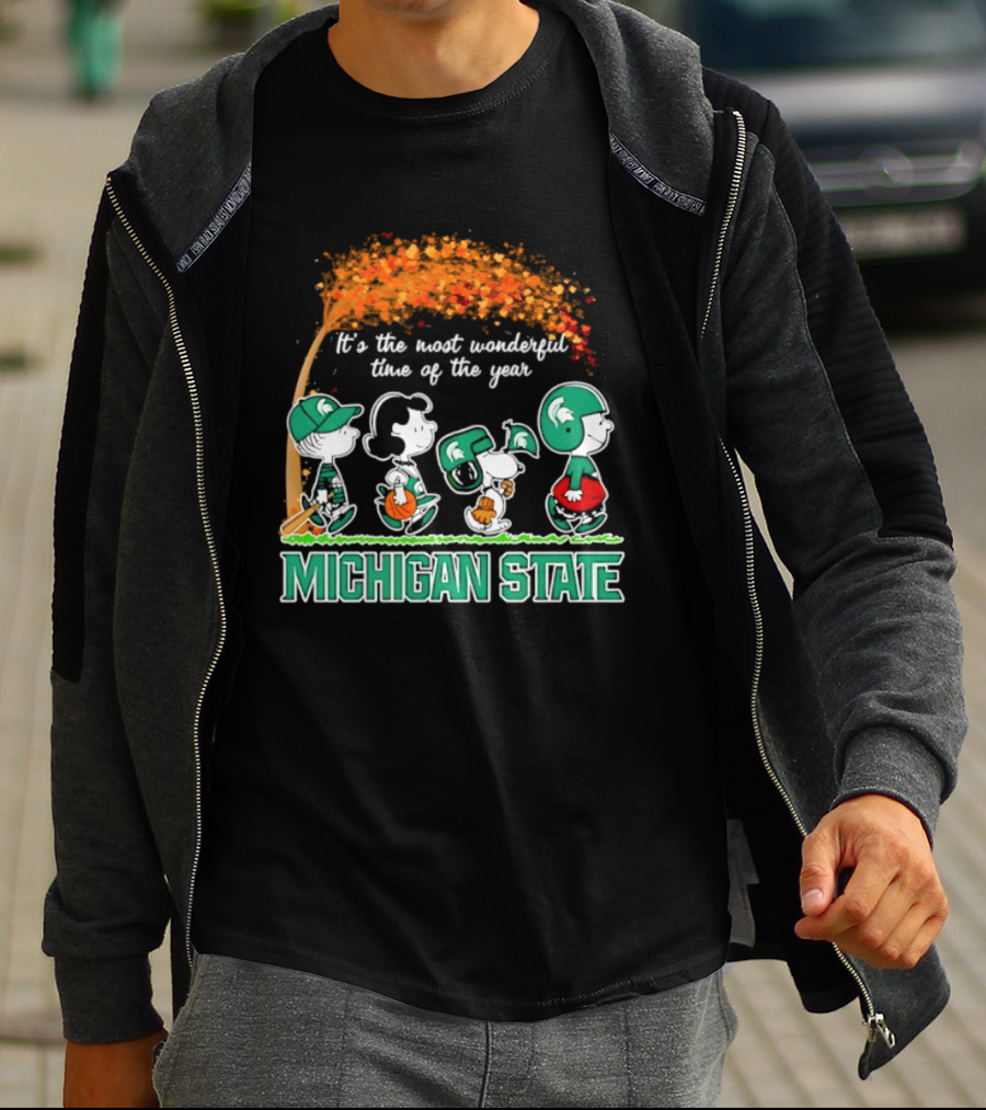Michigan State Peanuts It's The Most Wonderful Time Of The Year Halloween 2026 T-Shirt