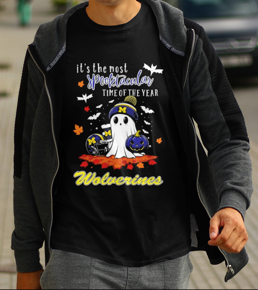 Michigan Wolverines Spooktacular Halloween Ghost Fest 2026 It's The Most Wonderful Time Of The Year T-Shirt