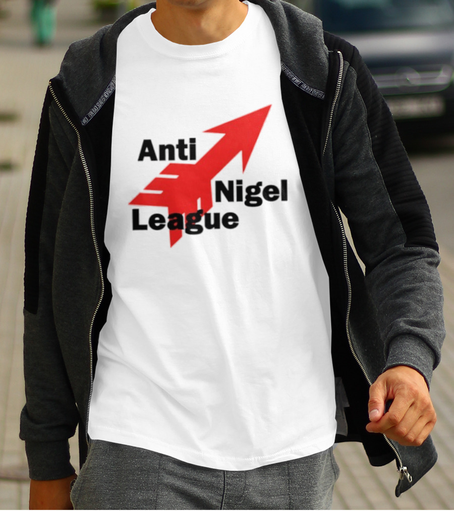 Anti Nigel League Arrow Text Gildan T-Shirt