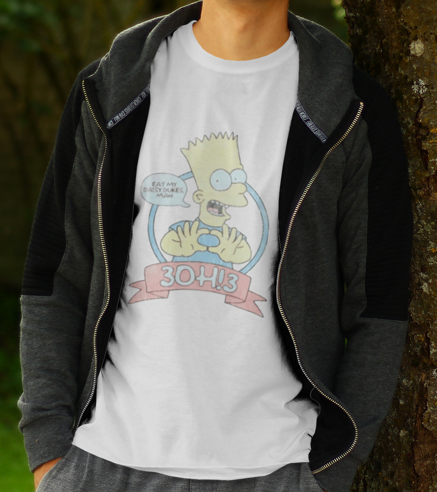 Bart Simpson Eat My Daisy Dukes Man 3OH!3 Collaboration T-Shirt