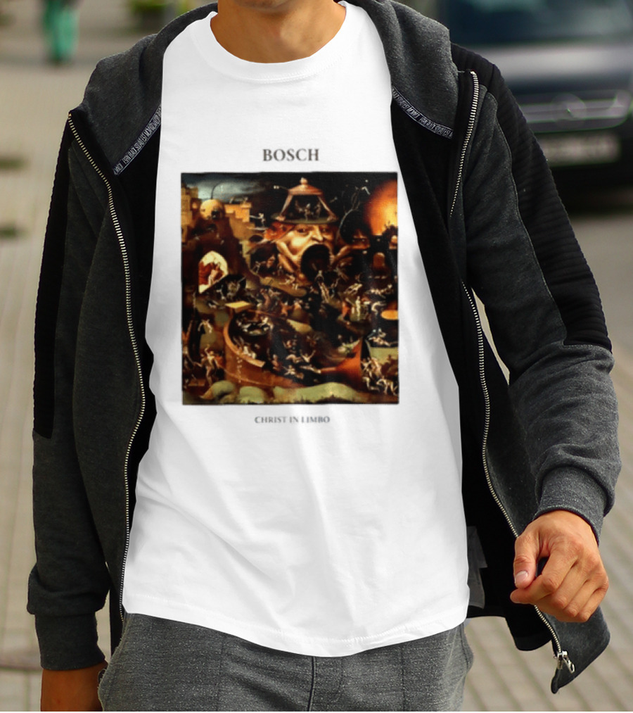 Hieronymus Bosch Christ In Limbo Medieval Painting Print T-Shirt