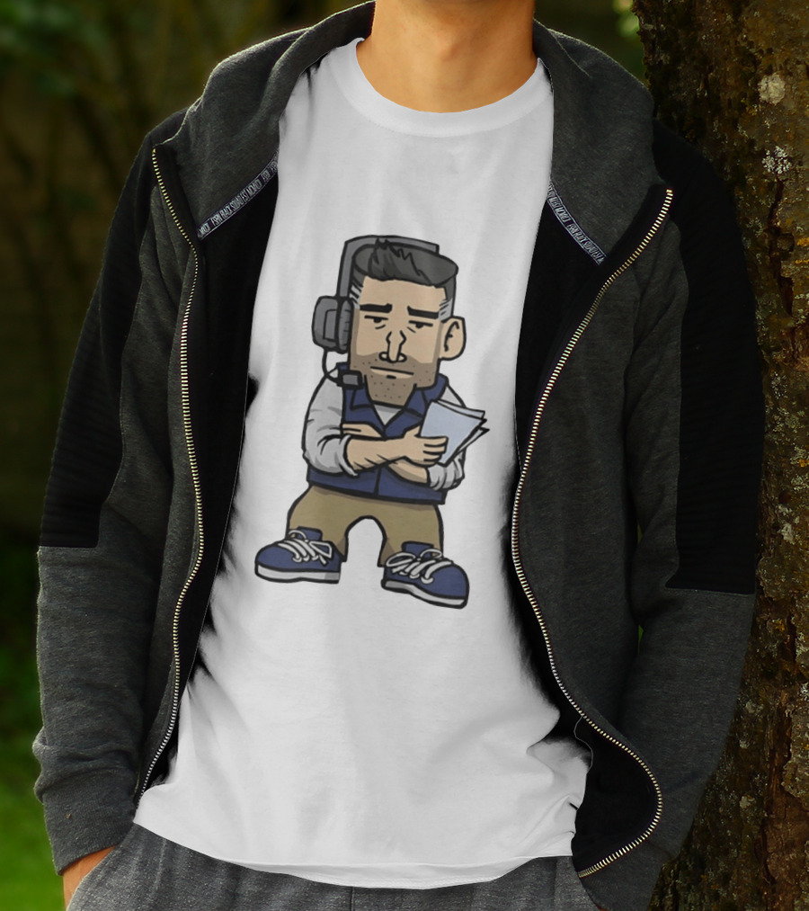 New England Patriots Mini Vrabel Mike Vrabel Football Coach Caricature T-Shirt