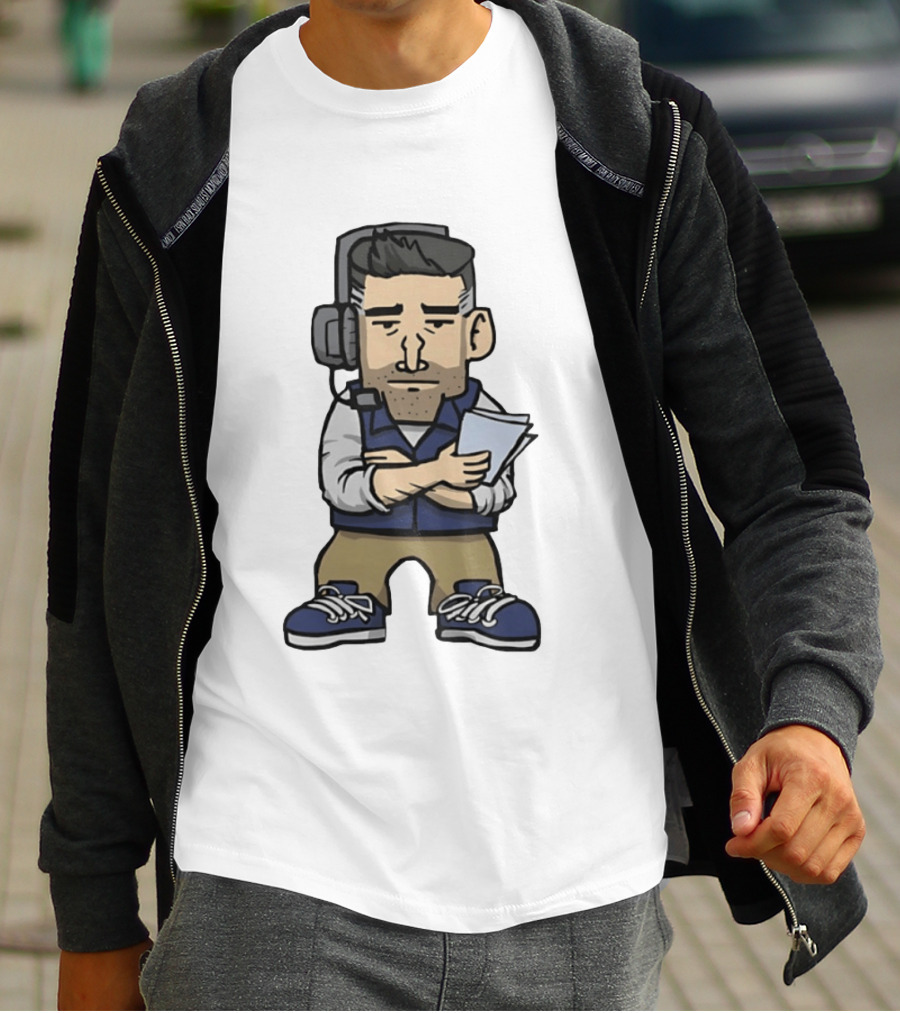 New England Patriots Mini Vrabel Mike Vrabel Football Coach Caricature T-Shirt