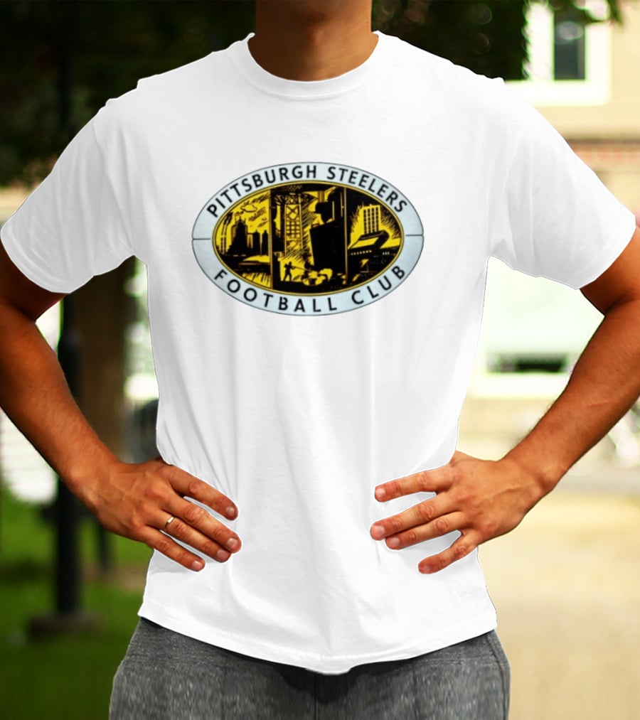 Pittsburgh Steelers Football Club Urban Skyline Distressed T-Shirt