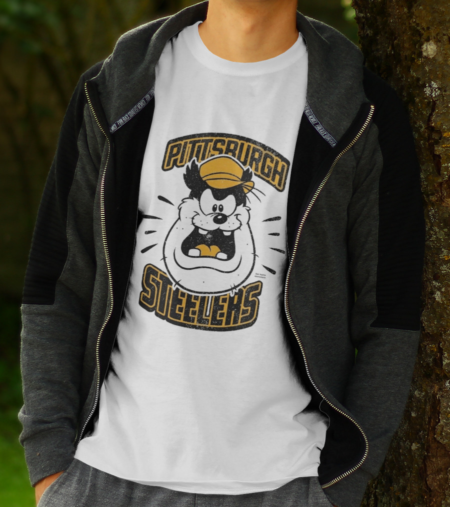 Pittsburgh Steelers Pete Character Yellow Hat T-Shirt